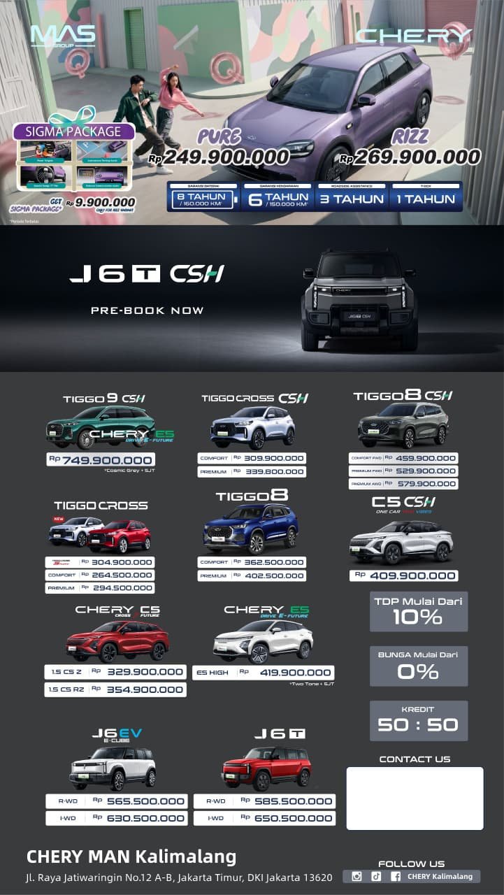 harga mobil chery